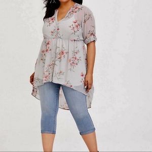 TORRID HI-Low Sheer Tunic